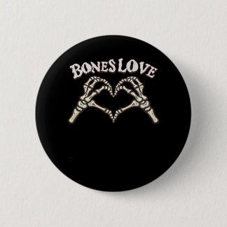 Liebe Skeleton Handklassik Button