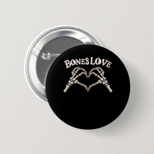 Liebe Skeleton Handklassik Button (Vorne & Hinten)