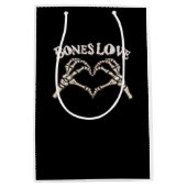 Liebe Skeleton Handklassik Mittlere Geschenktüte (Vorderseite)