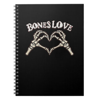 Liebe Skeleton Handklassik Notizblock