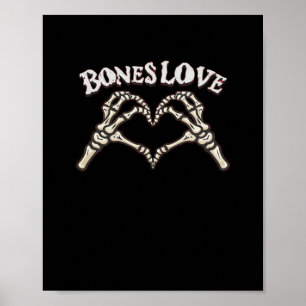 Liebe Skeleton Handklassik Poster