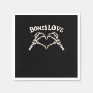 Liebe Skeleton Handklassik Serviette