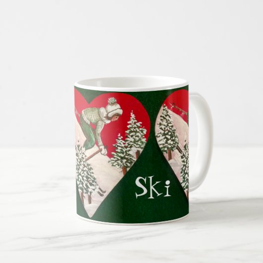 Liebe Skipass Kaffeetasse (VorderseiteRechts)
