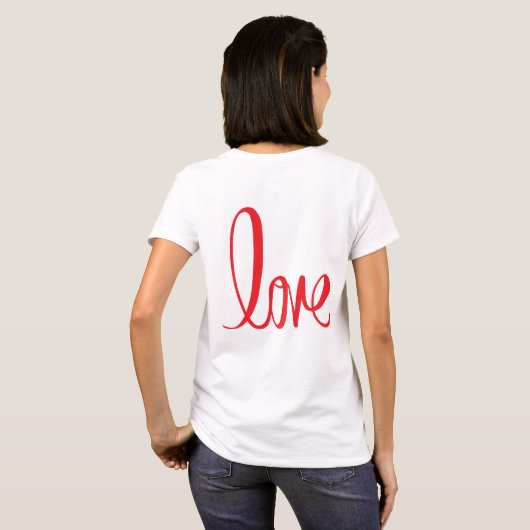 Liebe-Skript: Ein Letter für die grafische Liebe ❤ T-Shirt (Schwarz voll)