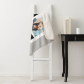 Liebe-Skript Foto-Monogramm-Sherpa-Decke Sherpadecke (Beispiel)