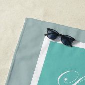 Liebe-Skript Foto-Monogramm Strandtuch (Beispiel)