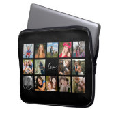 Liebe-Skript für FotoCollage Laptopschutzhülle (Vorderseite Links)