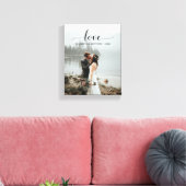 Liebe-Skript Handgeschriebenes Personalisiertes Ho Leinwanddruck (Insitu (Wohnzimmer))