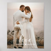 Liebe-Skript Handgeschriebenes Personalisiertes Ho Poster (Vorne)