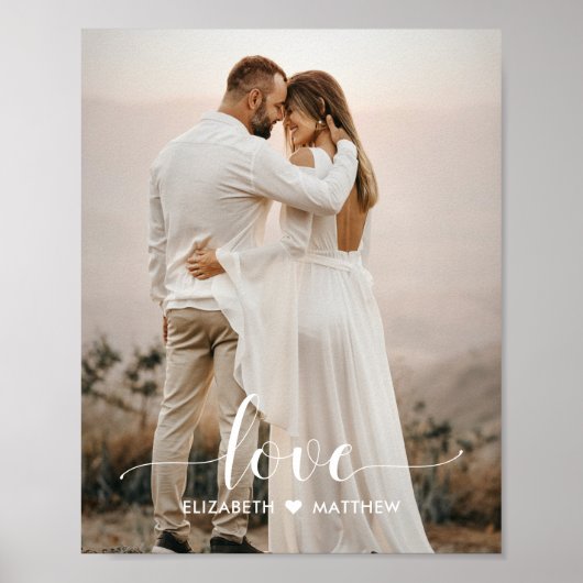 Liebe-Skript Handgeschriebenes Personalisiertes Ho Poster (Vorne)