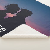 Liebe Skript Hochzeitsschreiben Foto Keepake Sherpadecke (3/4)