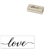 Liebe Skript moderne, lange Verzierungen Hochzeit Gummistempel (Stempel)