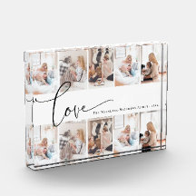 Liebe-Skript Monogram-benutzerdefinierte BildColla