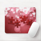 Liebe Skript Puzzle Pieces Mousepad (Mit Mouse)