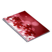 Liebe Skript Puzzle Pieces Notizblock (Rechte Seite)
