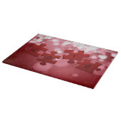 Liebe Skript Puzzle Pieces Schneidebrett (Ecke)