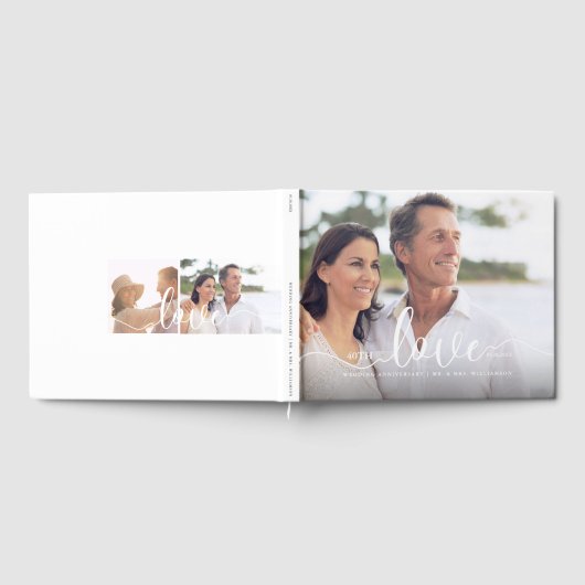 Liebe Skriptanfang Mehrfach-FotoCollage Gästebuch (Voll)