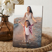 Liebe-Skripttypografie-Overlay-Foto Fotoplatte