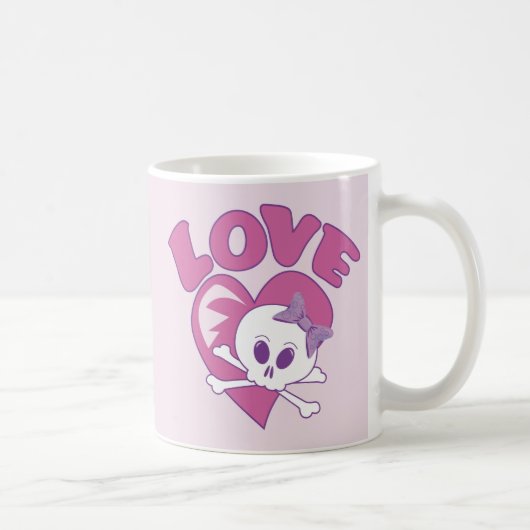 Liebe Skull Kaffeetasse (Rechts)