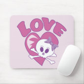 Liebe Skull Mousepad (Mit Mouse)