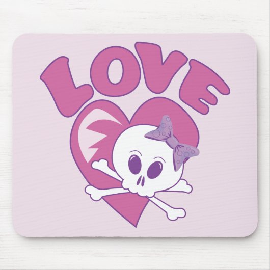 Liebe Skull Mousepad (Vorne)