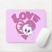 Liebe Skull Mousepad (Mit Mouse)