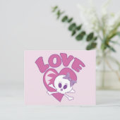 Liebe Skull Postkarte (Stehend Vorderseite)