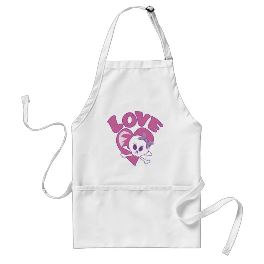 Liebe Skull Schürze (Vorne)