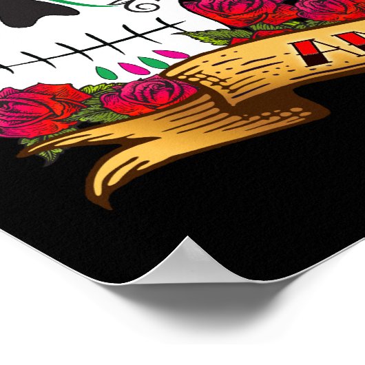 Liebe Skulls "Amor Poster" Poster (Ecke)