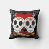 Liebe Skulls Kissen (Rückseite)