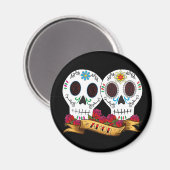 Liebe Skulls Magnet (Vorderseite/Rückseite)