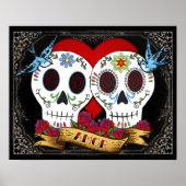 Liebe Skulls Poster/Print Poster (Vorne)