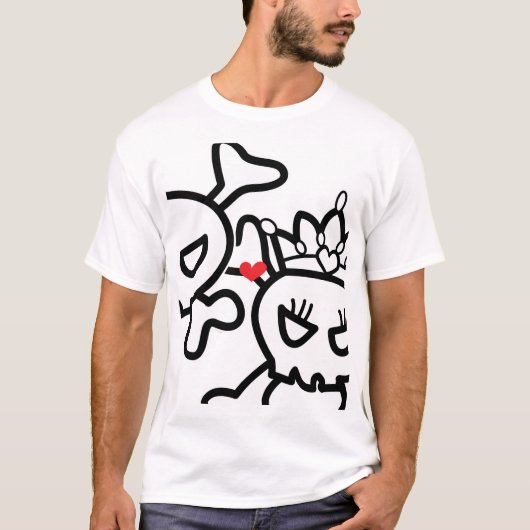 Liebe Skulls Prince&Princess T-Shirt (Vorderseite)