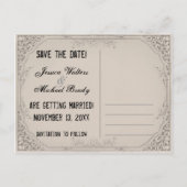 Liebe Skulls Save the Date Postkarte (Rückseite)