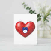 Liebe Slowenien Postkarte (Stehend Vorderseite)