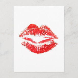 Liebe, Smooches, Küsse, Lippen Postkarte