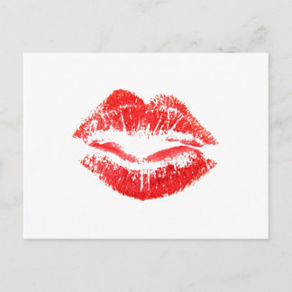 Liebe, Smooches, Küsse, Lippen Postkarte