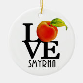 LIEBE Smyrna Georgia Keramik Ornament (Vorne)