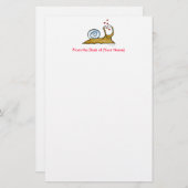 Liebe Snail Stationery Briefpapier (Vorne/Hinten)