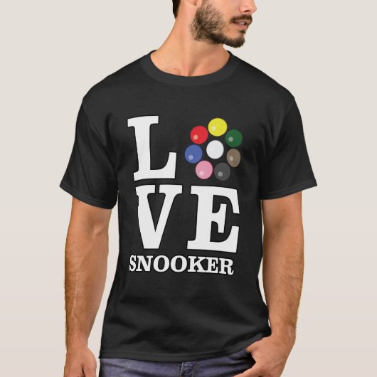 Liebe Snooker T-Shirt (Vorderseite)