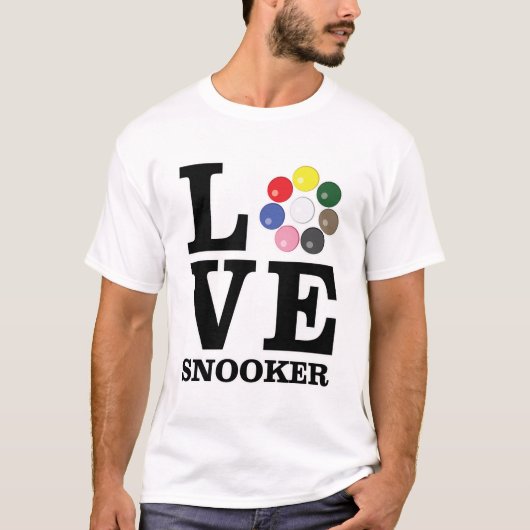 Liebe Snooker T-Shirt (Vorderseite)