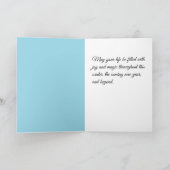 Liebe & Snowpeople: Glücklicher Winter Karte (Innenseite)