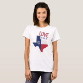 Liebe so groß wie Texas T-Shirt (Vorne ganz)