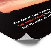 Liebe so Phantastisch so göttliches Kunstgedicht Poster (Ecke)