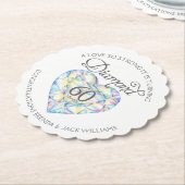 Liebe so starke Diamant Hochzeit Untersetzer (angewinkelt)