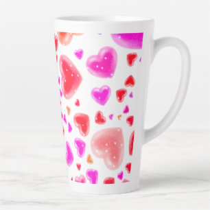 Liebe, so viele Herzen, Weiß Milchtasse