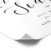 Liebe Soar Balloon senden SkriptWedding-Zeichen ge Poster (Ecke)