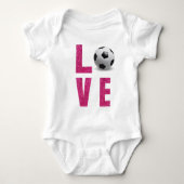 Liebe Soccer Baby Strampler (Vorderseite)
