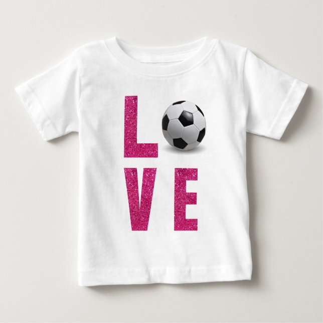 Liebe Soccer Baby T-shirt (Vorderseite)