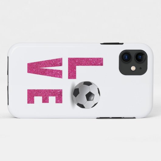 Liebe Soccer Case-Mate iPhone Hülle (Rückseite (Horizontal))
